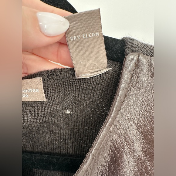 Valerie Steven’s‎ Women’s Size Petite Large Brown 100% Leather Vest - Picture 3 of 5